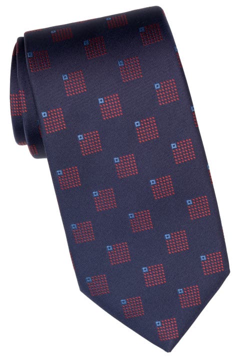 Siena - Extra Long Silk Jacquard Tie For Men