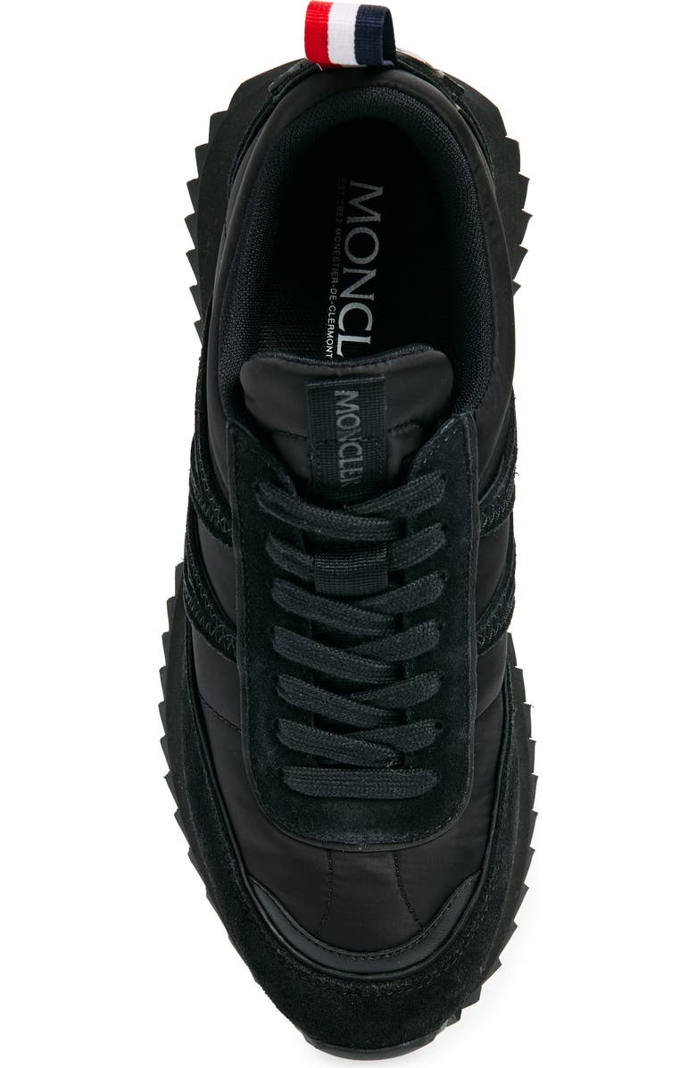 Moncler Pacey Mixed Media Sneaker, Alternate, color, Black