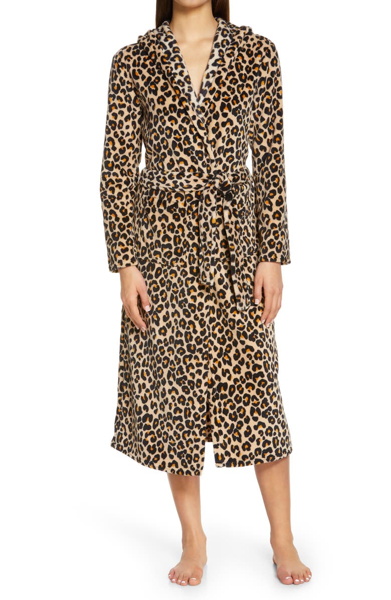 Nordstrom Family Cozy Hooded Velour Robe, Main, color,