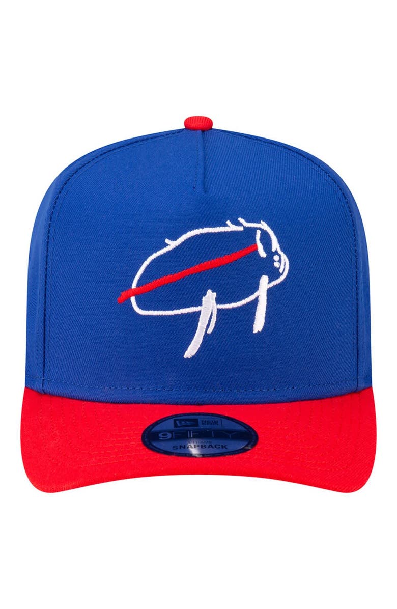 New Era Men's New Era Josh Allen Royal Buffalo Bills Director of Billustration A-Frame 9FIFTY Adjustable Hat, Alternate, color, Royal