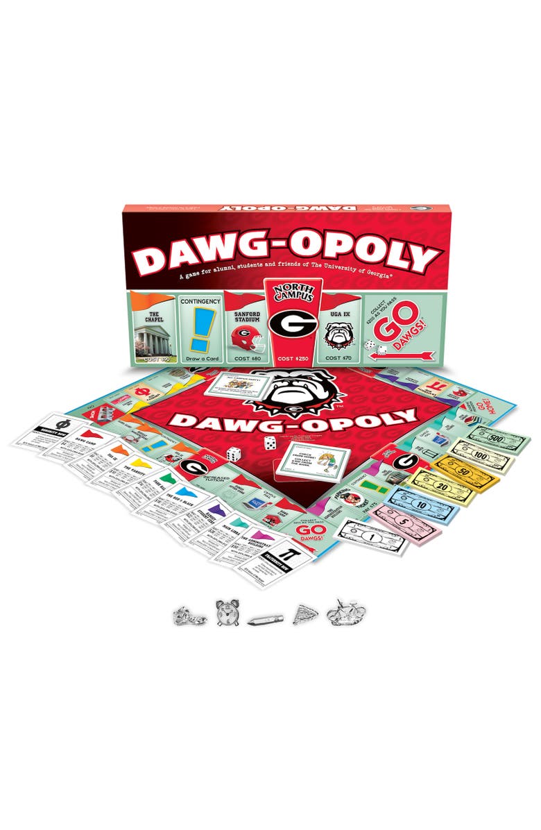 Late for the Sky University Of Georgia Dawgopoly Monopoly Board Game, Main, color, Multicolored