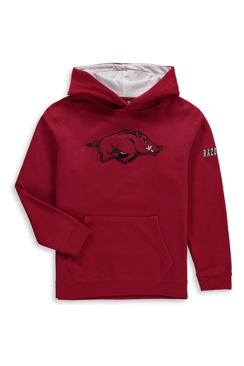Youth Cardinal Arkansas Razorbacks Big Logo Pullover Hoodie, Alternate, color, Cardinal