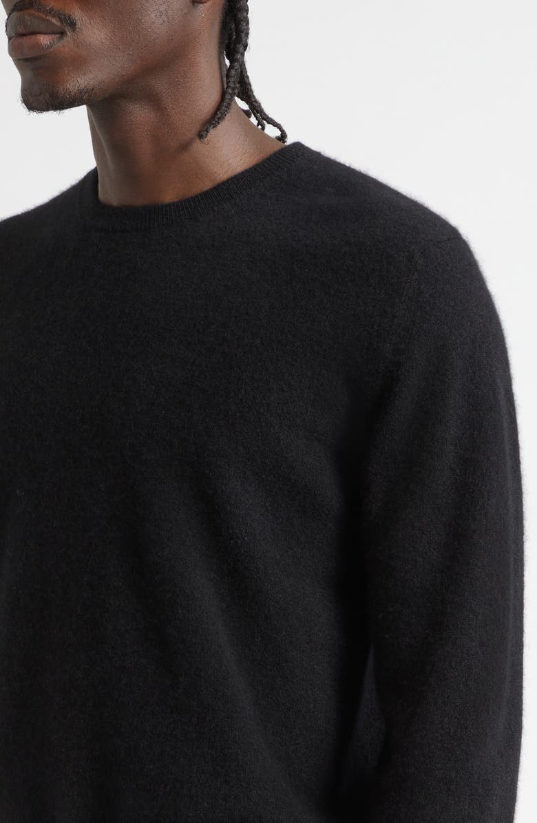 FRENCKENBERGER Mini Cashmere Crewneck Sweater, Alternate, color, Black