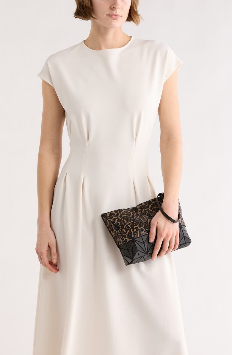 PATRIZIA LUCA Two-Tone Mosaic Clutch, Alternate, color, Brown Cheetah