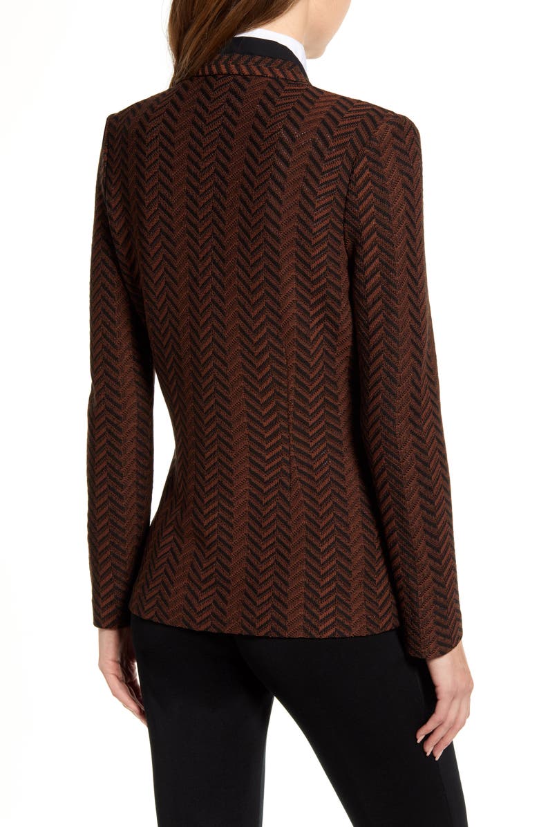 Ming Wang Chevron Knit Jacket, Alternate, color, 