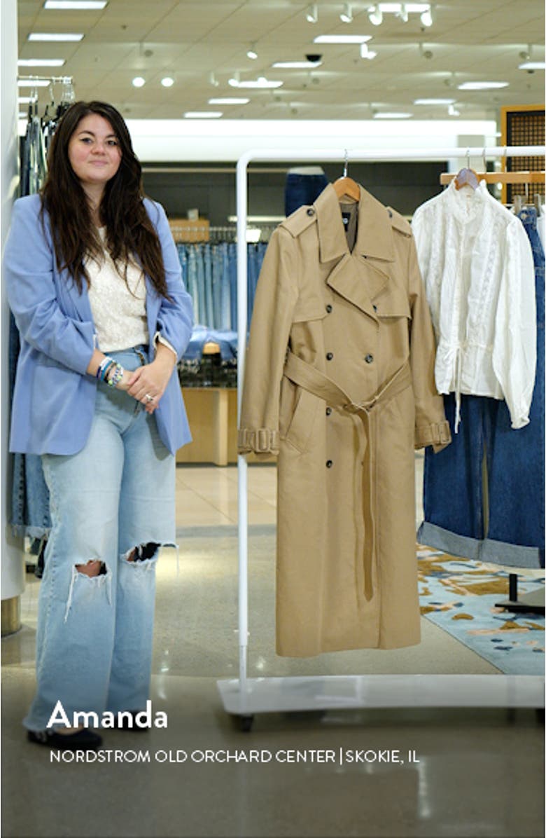 Water Repellent Cotton Gabardine Trench Coat, sales video thumbnail