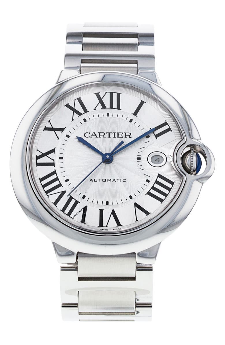 Watchfinder & Co. Cartier Preowned Ballon Bleu Automatic Bracelet Watch, Main, color,