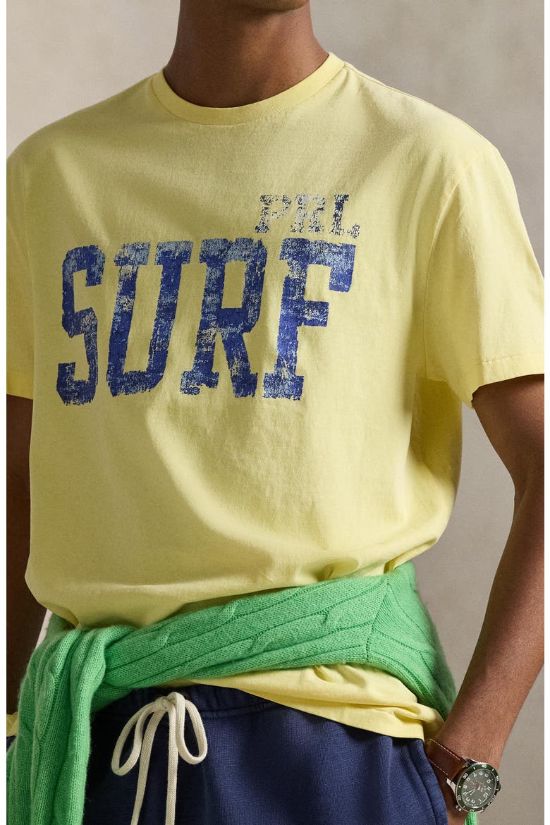 Surf Cotton Graphic T-Shirt, Alternate, color, RESORT GOLD