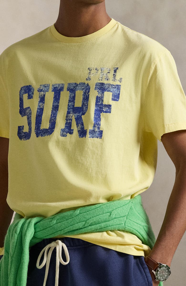 Polo Ralph Lauren Surf Cotton Graphic T-Shirt, Alternate, color, Resort Gold
