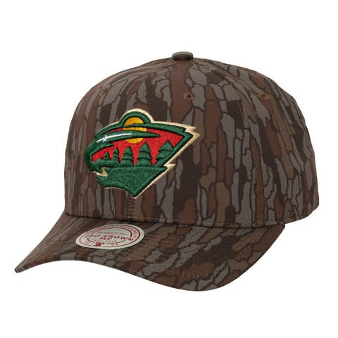 Men's Mitchell & Ness Camo Minnesota Wild Hidden Camo Pro Crown Adjustable Hat