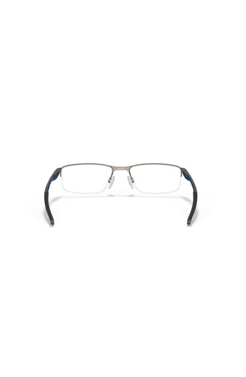 Oakley 54mm Rectangle Optical Glasses In Metallic