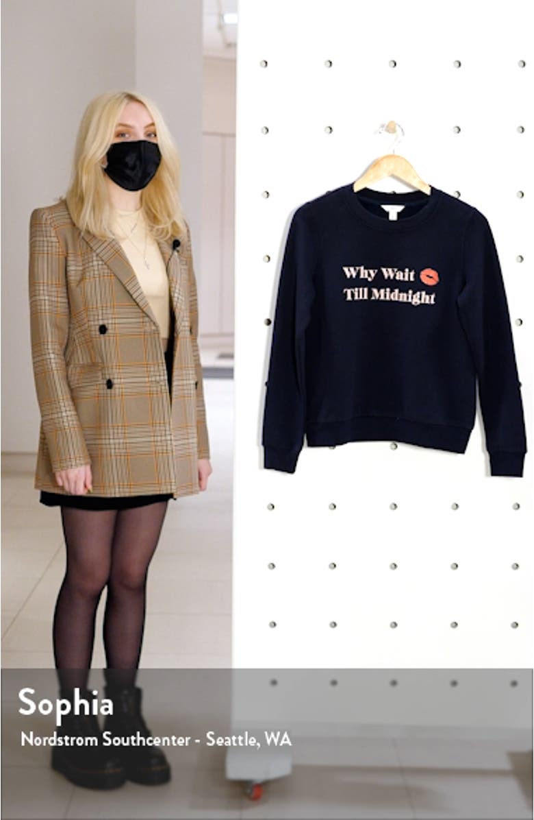 Why Wait Graphic Sweatshirt, sales video thumbnail