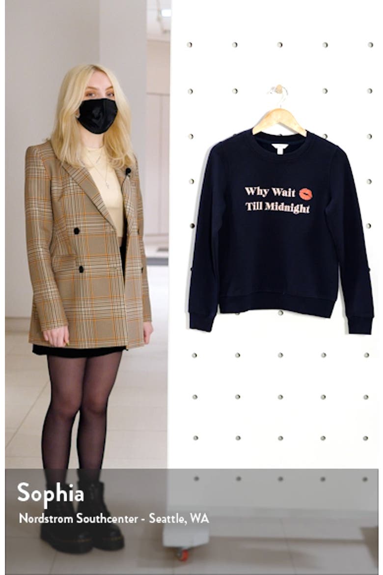 Why Wait Graphic Sweatshirt video
