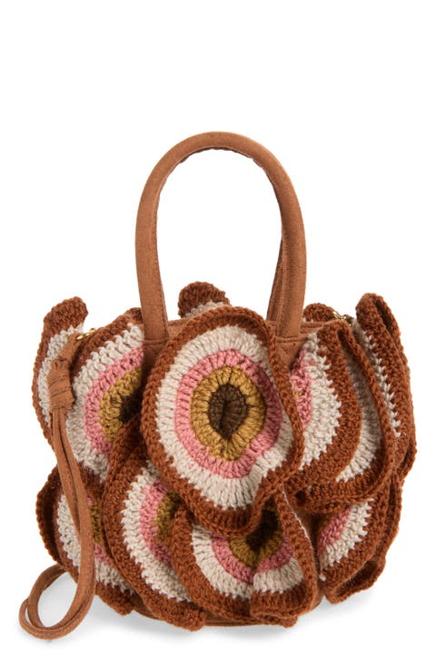 Crochet Flower Handbag