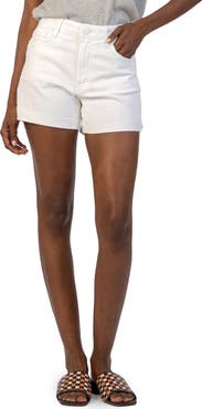 KUT from the Kloth Jane High Waist Cuff Denim Shorts