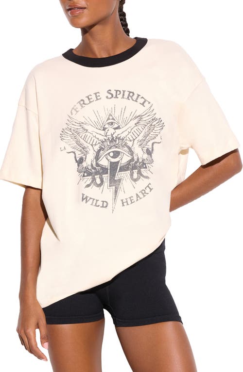 Spiritual Gangster Free Spirit Oversized Cotton Graphic T-Shirt in Canvas  product