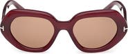 TOM FORD 51mm Geometric Sunglasses