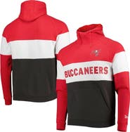 New Era Men's New Era Heather Charcoal/Red Tampa Bay Buccaneers Colorblock Current Pullover Hoodie