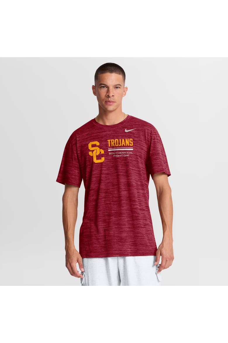 Men's Nike Cardinal USC Trojans Sideline Velocity Dri-FIT T-Shirt, Main, color, Cardinal