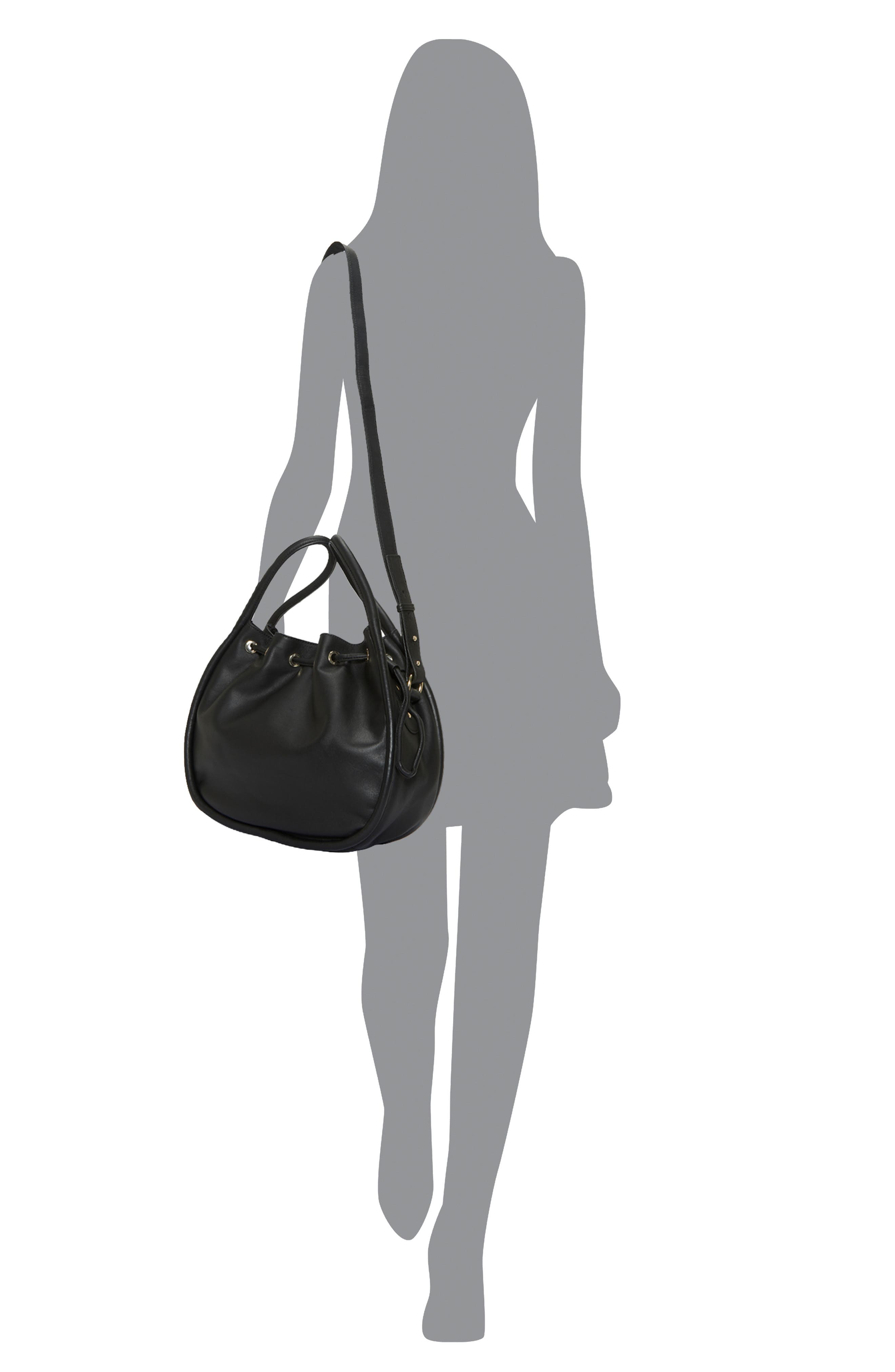 Vince Camuto Faslo Leather Bucket Satchel, Alternate, color, 