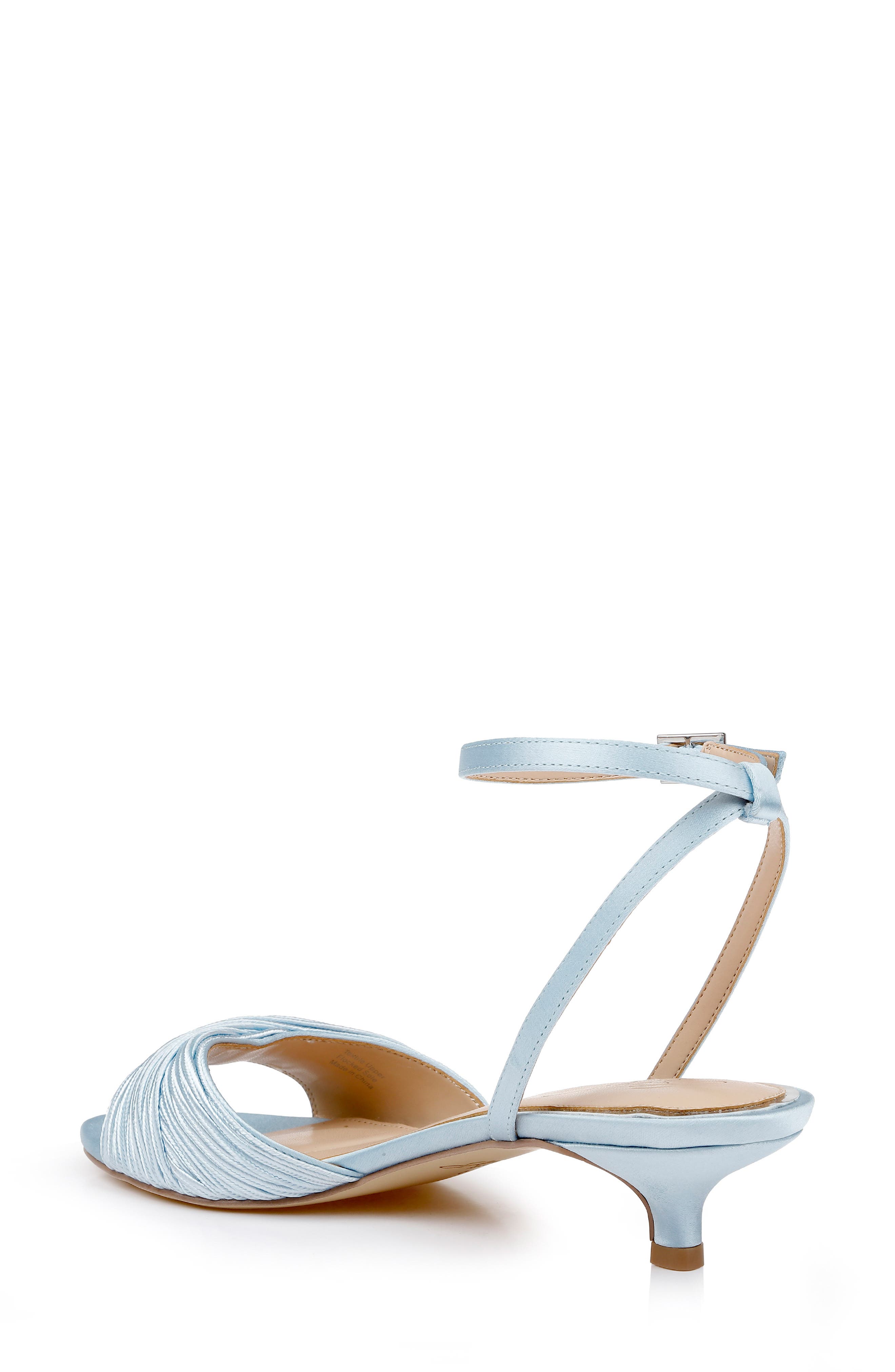 Jewel Badgley Mischka Nance Ankle Strap Kitten Heel Sandal, Alternate, color, Sky Blue