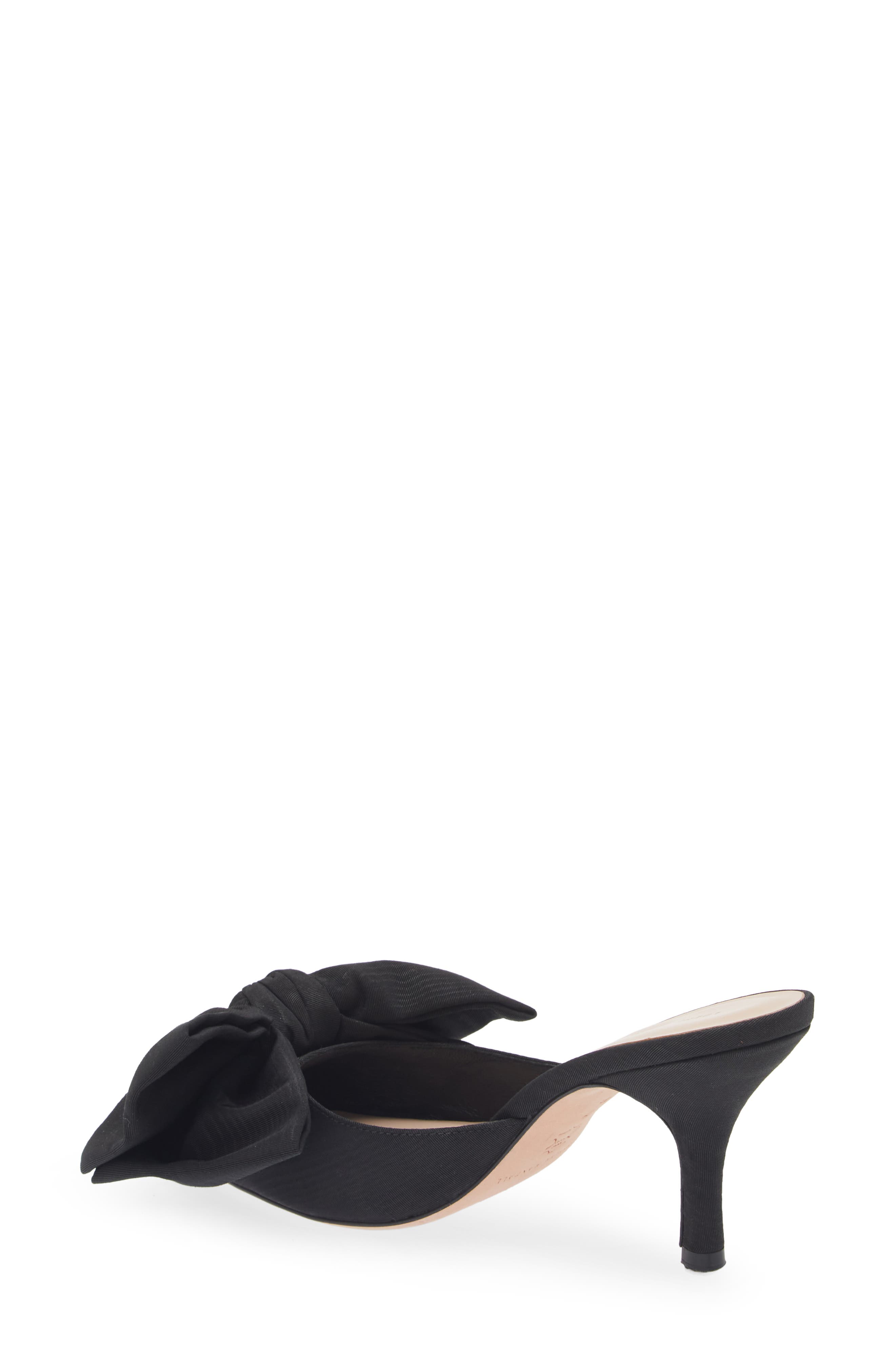Loeffler Randall Margot Knotted Bow Pointed Toe Mule, Alternate, color, Black