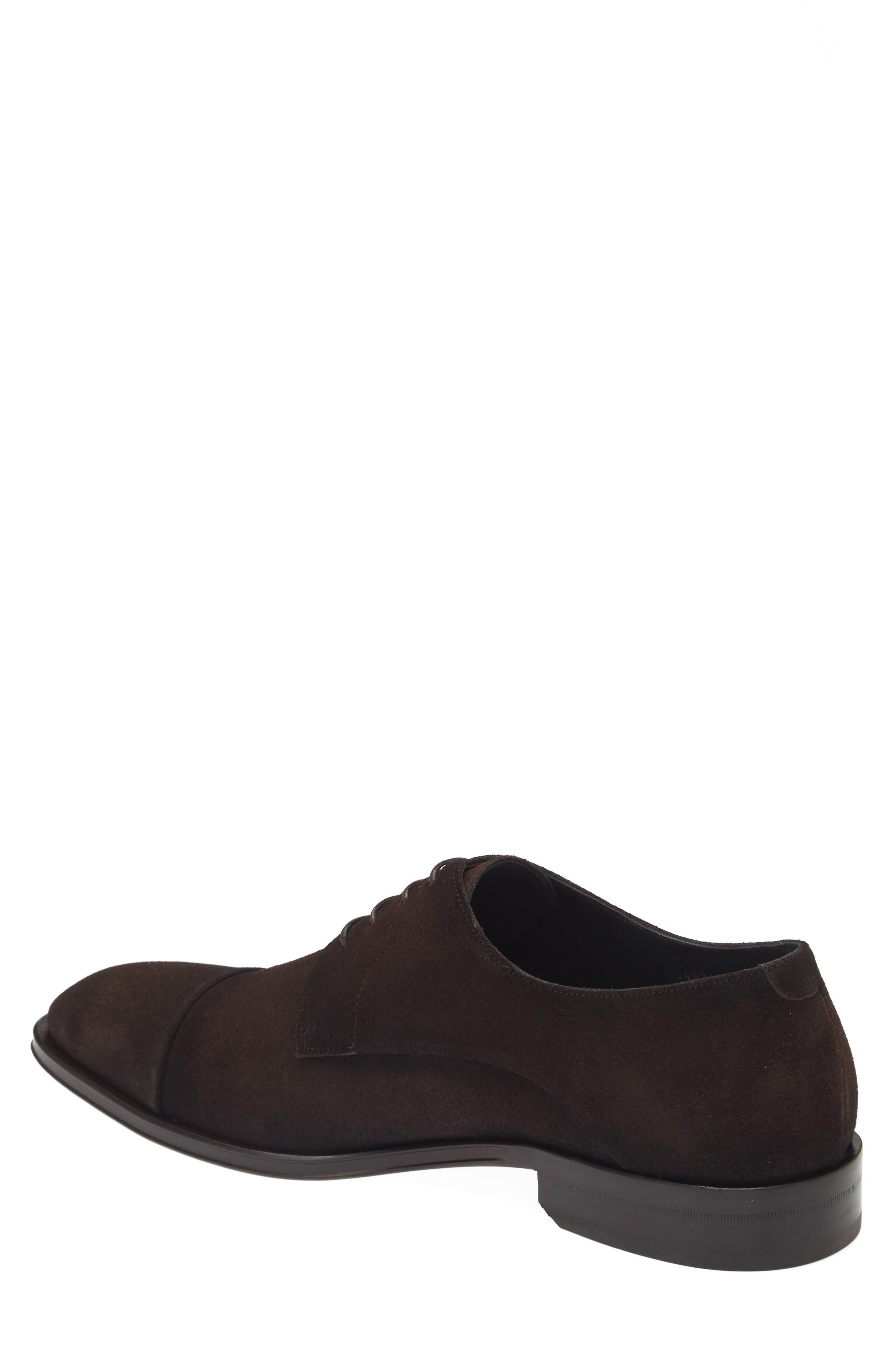 BOSS Derrek Cap Toe Derby, Alternate, color, Dark Brown