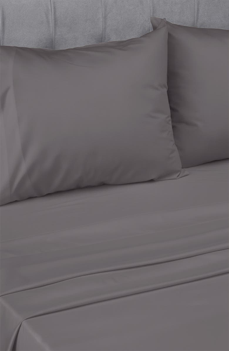 CALIFORNIA DESIGN DEN Set of 2 Pillowcases - Signature Comfort 100% Egyptian Cotton Percale, Alternate, color, Grey