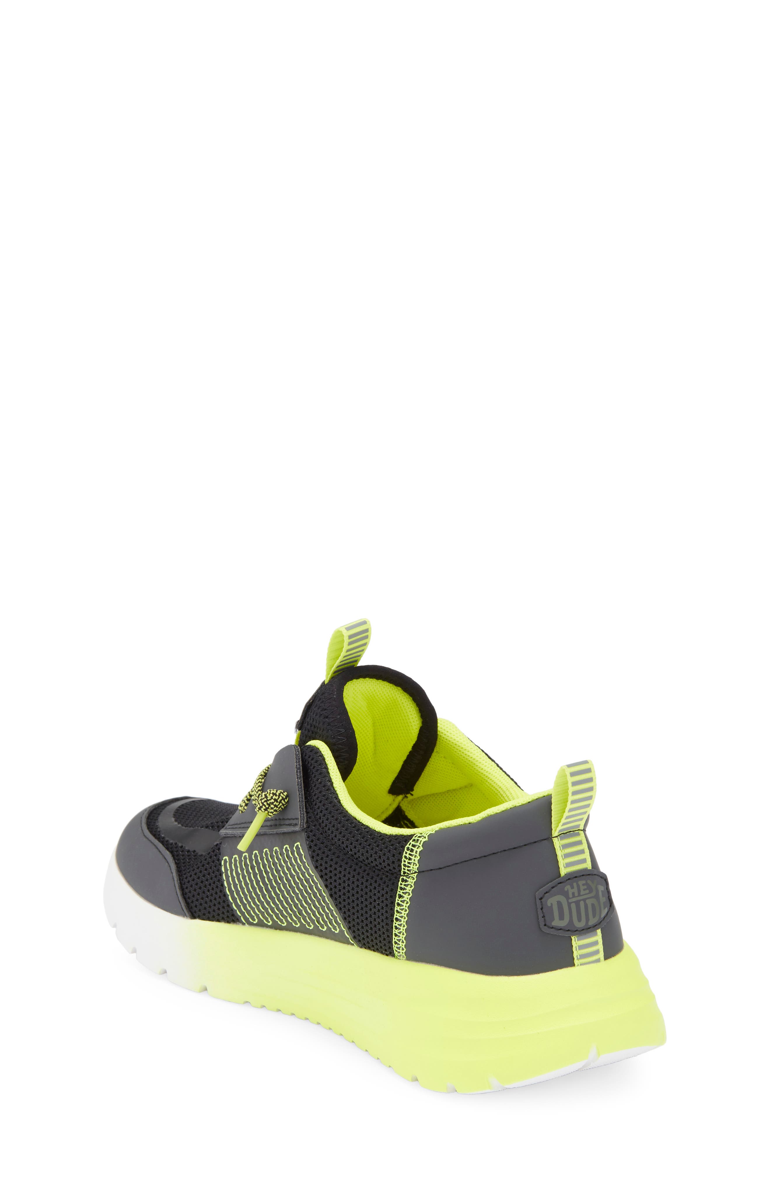 Hey Dude Kids' Sirocoo Play Sneaker, Alternate, color, Black/ Lip