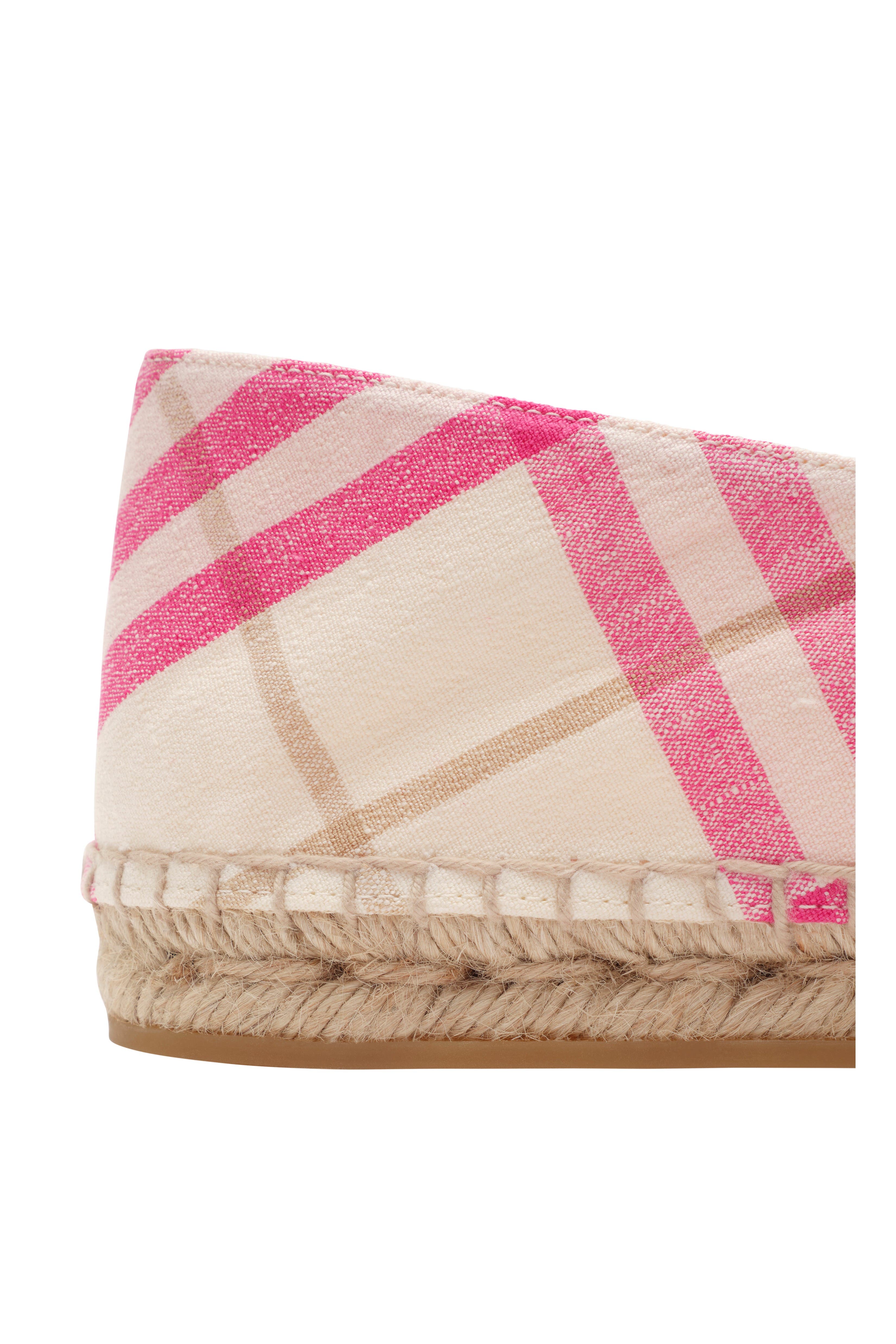 Burberry Check Mews Espadrilles, Alternate, color, Aubergine Purple