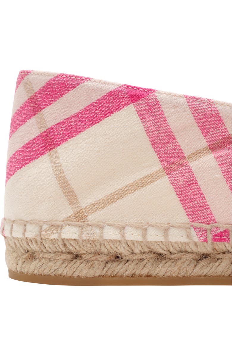 Burberry Check Mews Espadrilles, Alternate, color, Aubergine Purple