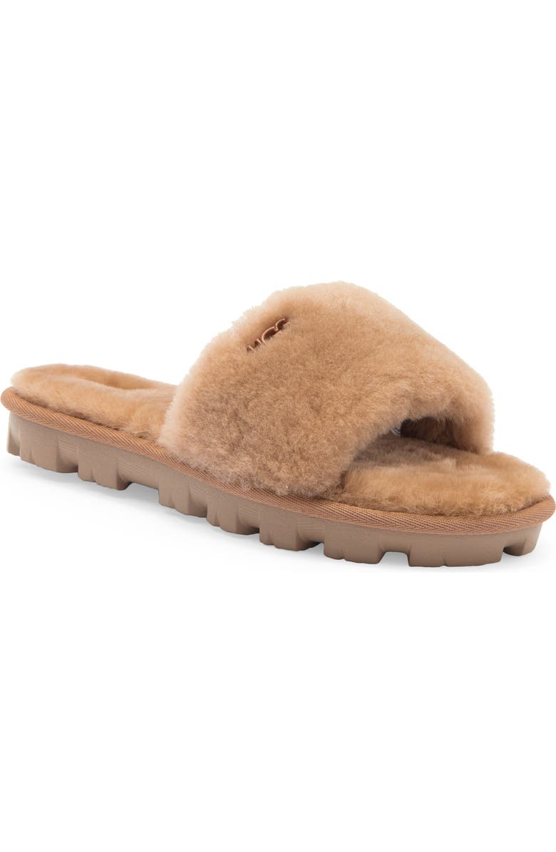 UGG<sup>®</sup> Cozette Genuine Shearling Slipper, Main, color, Che