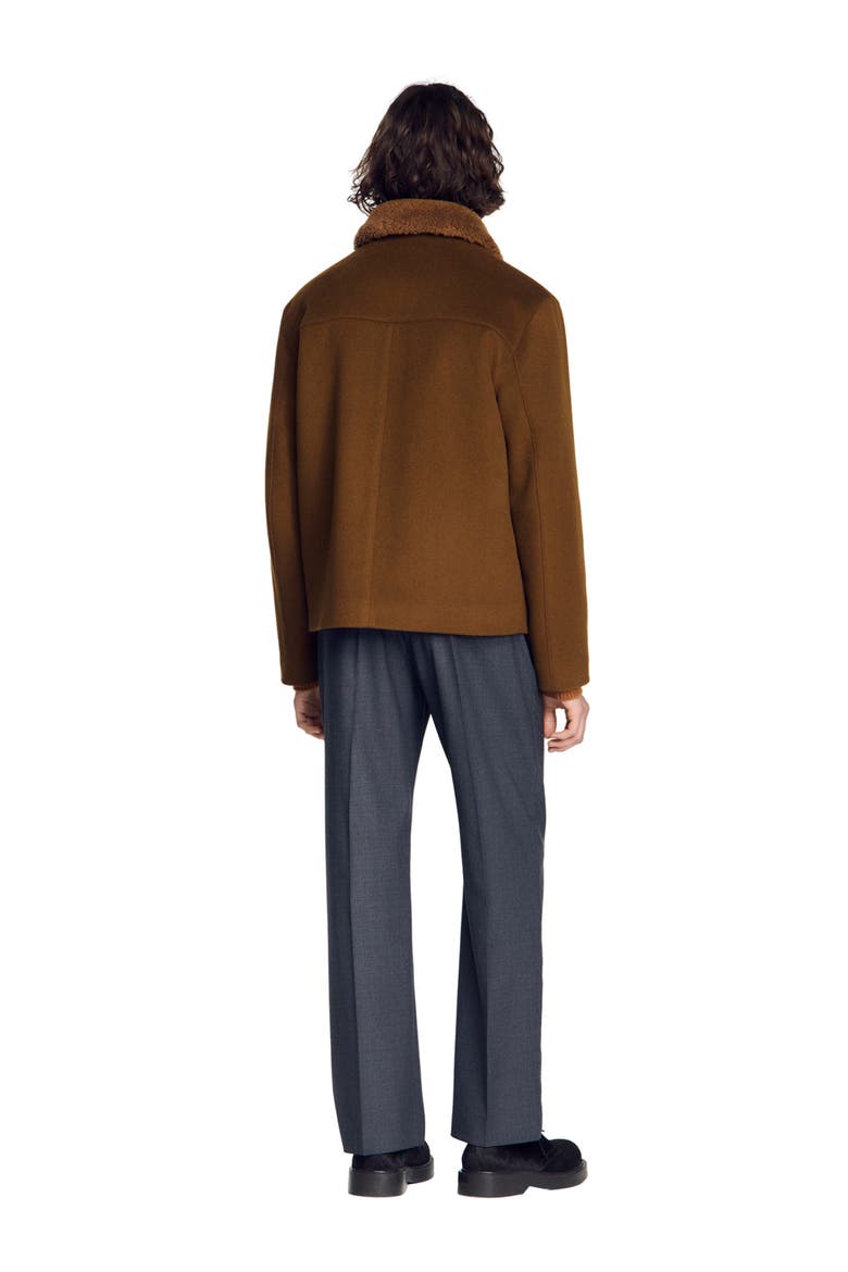 Wool and cashmere jacket, Alternate, color, Camel