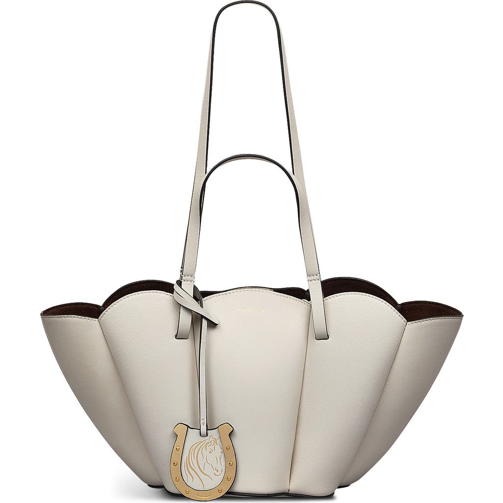 Radley Kentucky Derby Ss25 Small Open Top Satchel Bag In Chalk