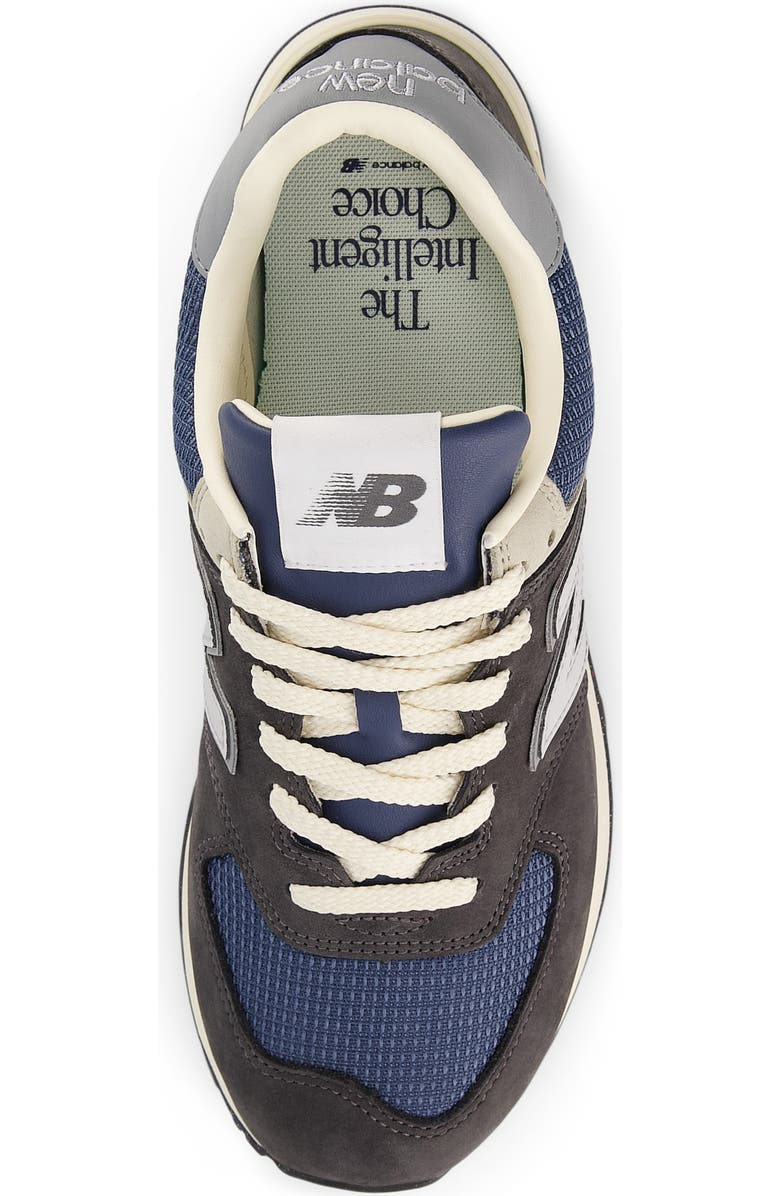 New Balance Gender Inclusive 574 Sneaker, Alternate, color, Black Cement/ Slate Grey