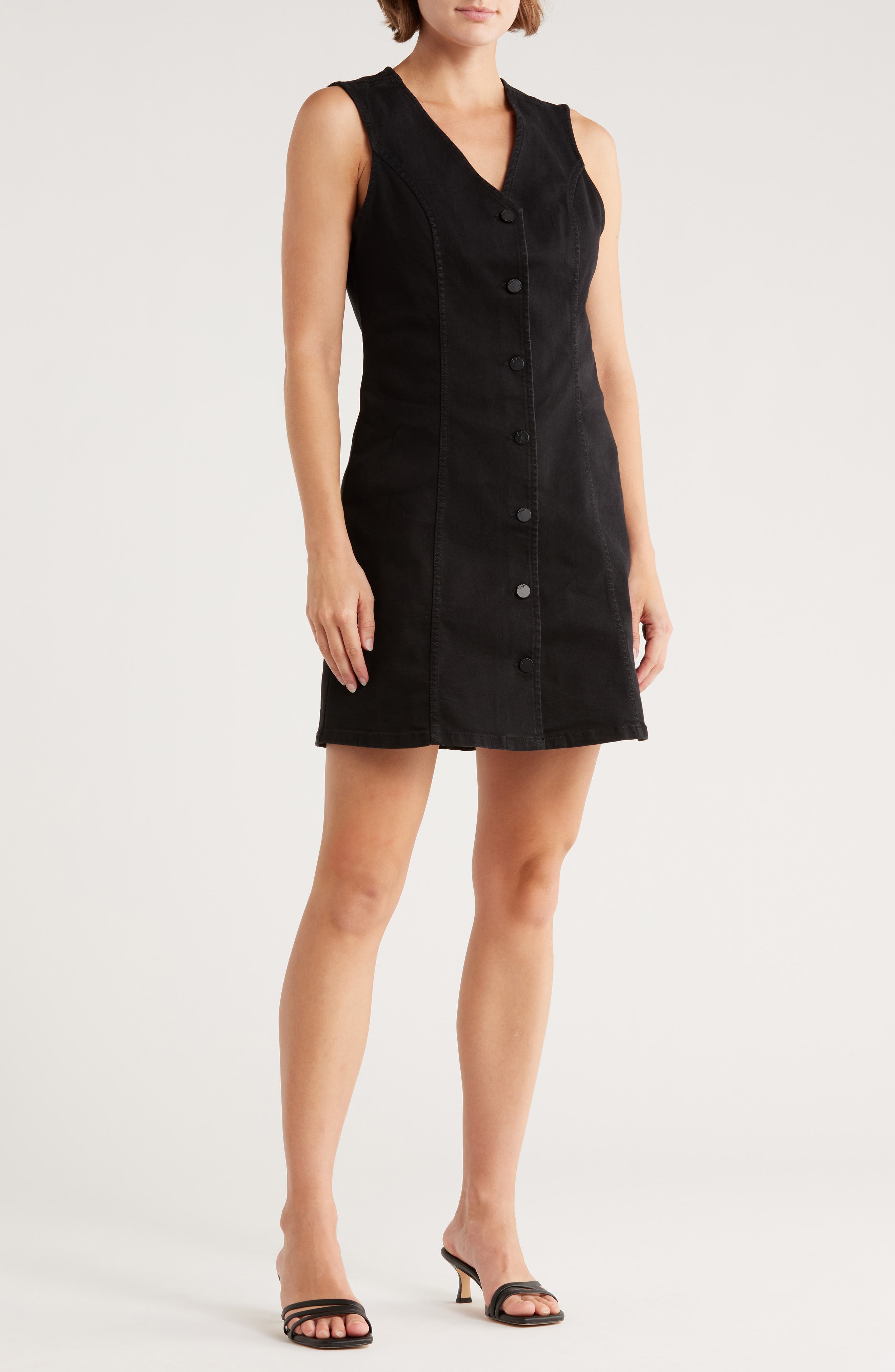 Habitual Sleeveless Denim Minidress