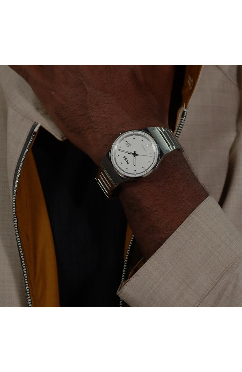 BOSS Candor Bracelet Watch, 41mm, Alternate, color,