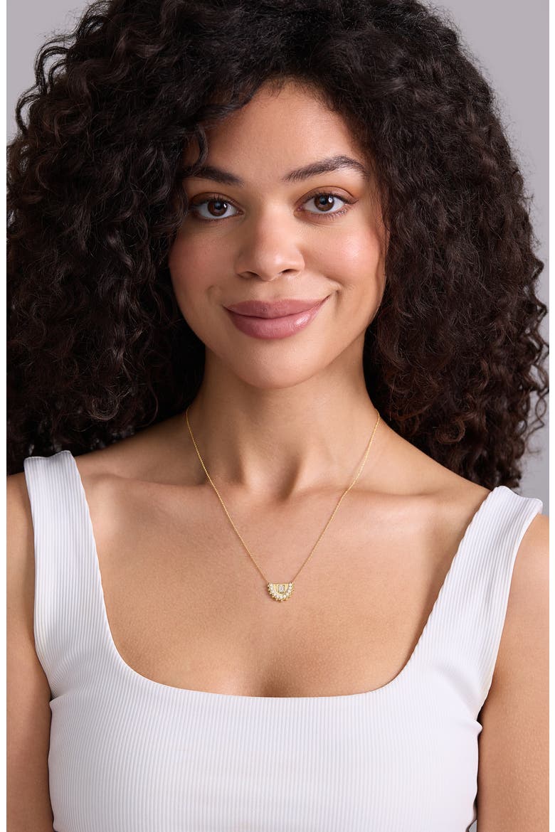 18K Gold Mykonos Diamond Pendant Necklace, Alternate, color, 18K YELLOW GOLD