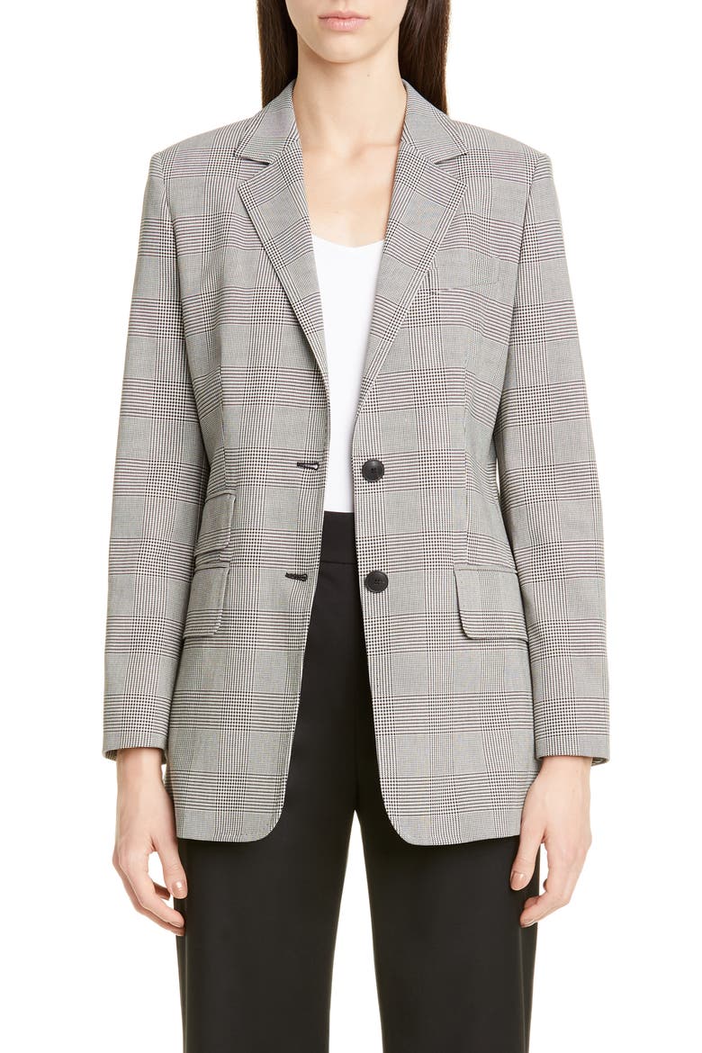 Angelo Glen Plaid Cotton Jacket, Main, color, IVORY