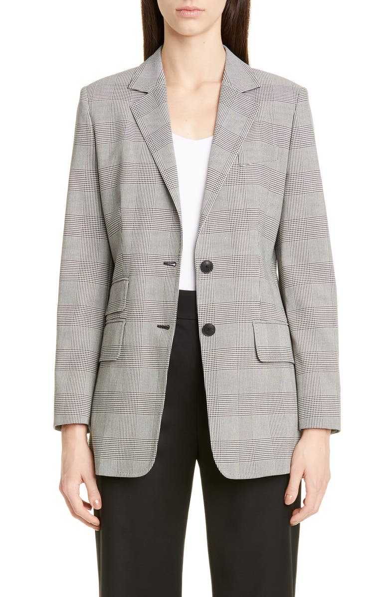 Max Mara Angelo Glen Plaid Cotton Jacket, Main, color,