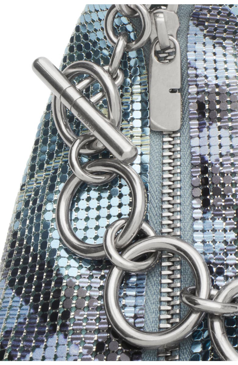 Burberry Chainmail Bag, Alternate, color, Flood Blue