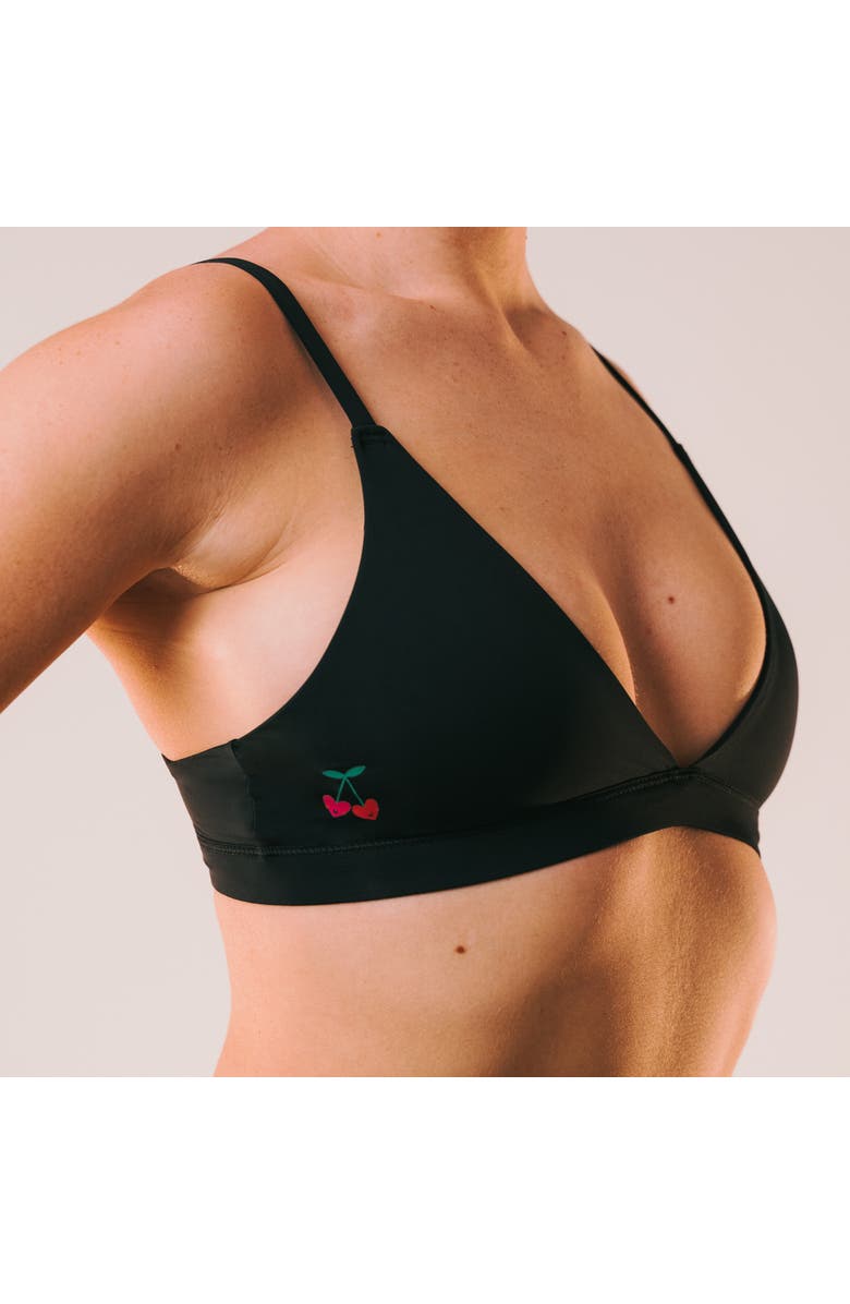 Cheeky Cherry 2-Pack Ultra Smooth Triangle Bralette, Alternate, color, Onyx/Sienna