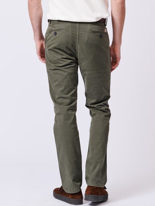 Aubin Witham Stretch Chino Pants In Brown