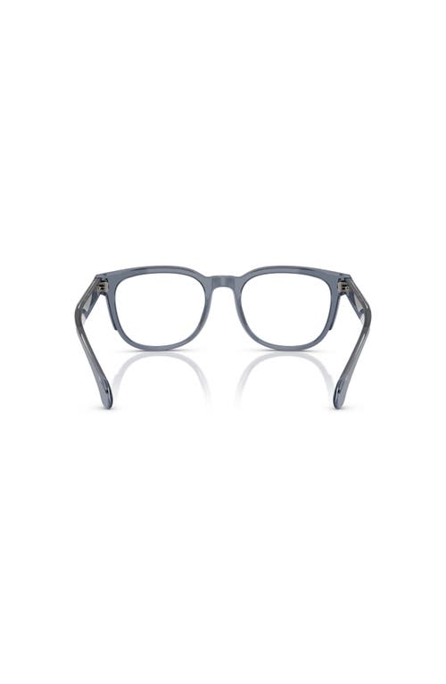 Moncler 50mm Square Optical Glasses In Blue