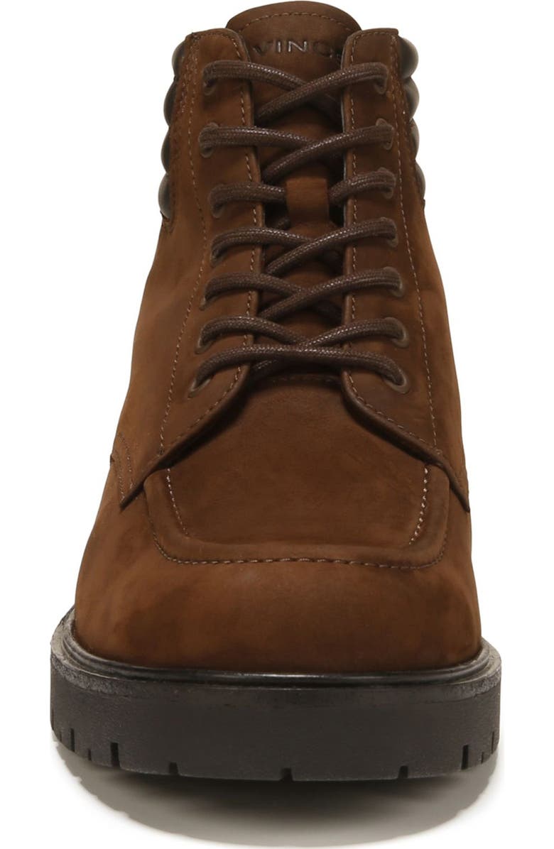 Vince Leonard Lugged Suede Boot, Alternate, color, Truffle