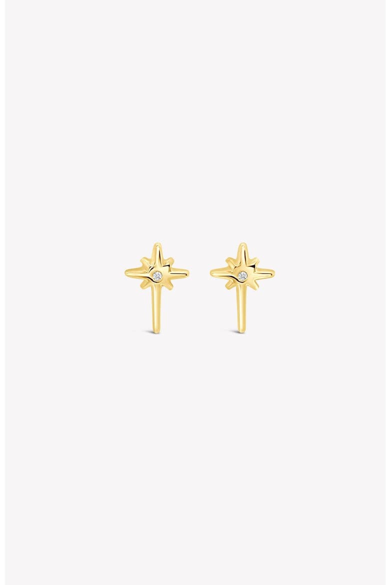 Adoring Star Stud Earring, Main, color, 18k Gold Plated