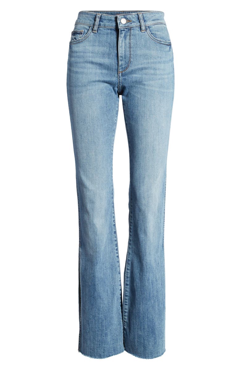 DL1961 Bridget Instasculpt High Waist Slit Bootcut Jeans, Alternate, color, 