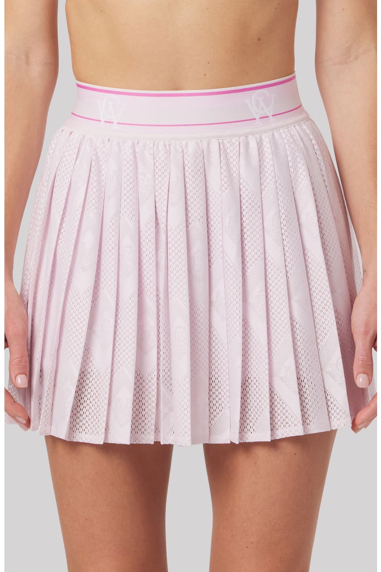Celine Pleated Golf Miniskirt, Alternate, color, PETAL PINK
