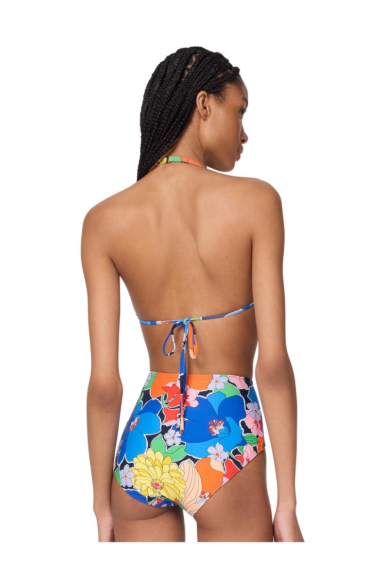 Kate Spade New York Tie Front Bra Top, Alternate, color, Multi