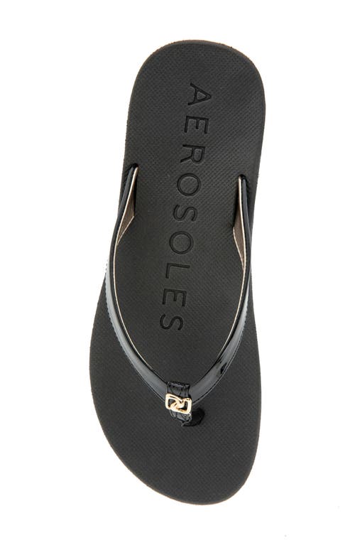 Shop Aerosoles Jace Flip Flop In Black
